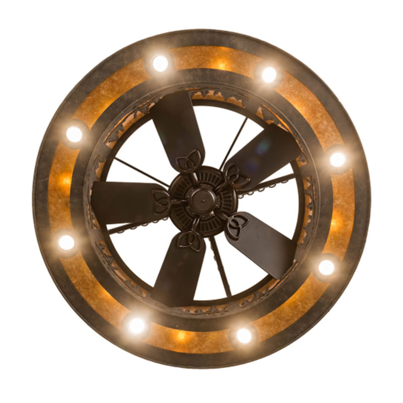 Elk At Dusk Downrod Ceiling Fan