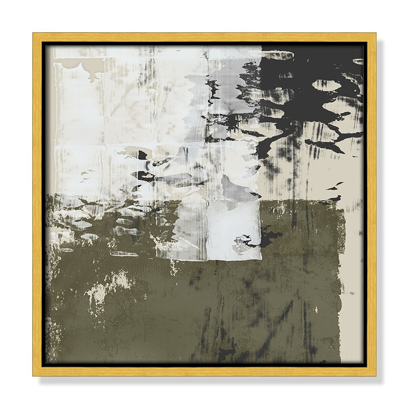 Reflections In Sage II - Square Version Print par Isabelle Z, Or, H 13,5 po x l 13,5 po
