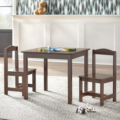Ensemble de table carrée et de chaises pour enfants 3 pièces Starki