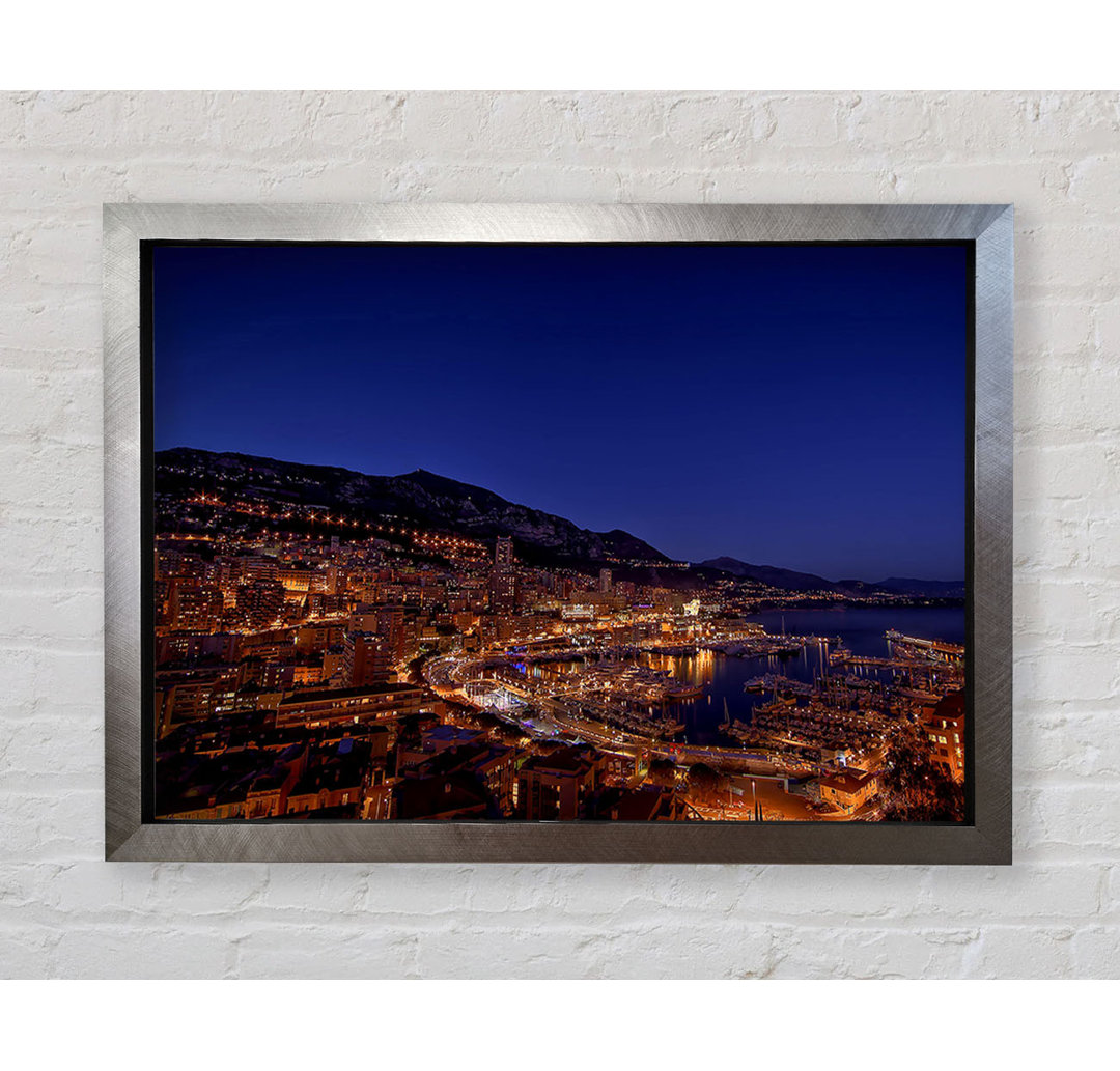 Monte Carlo Night Lights - Druck