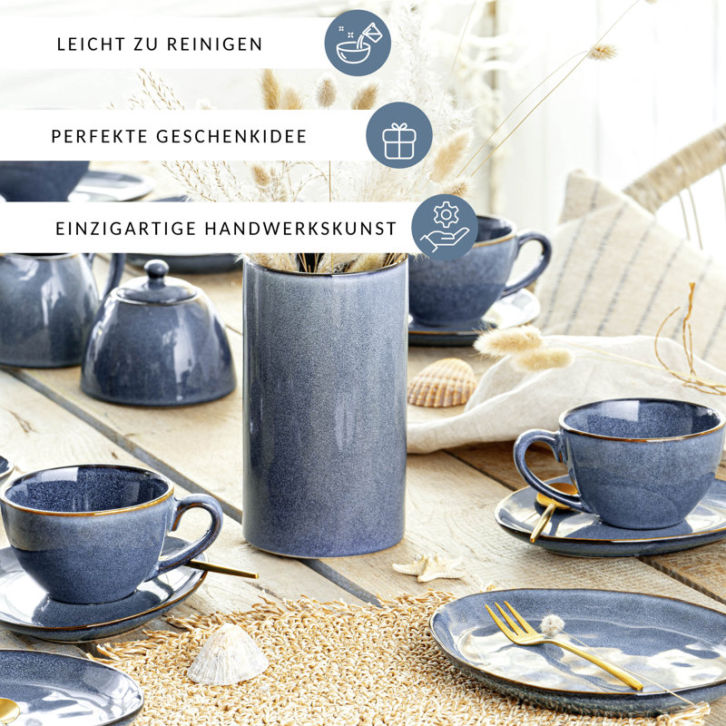 8-tlg. Kaffeetassen Set Russel