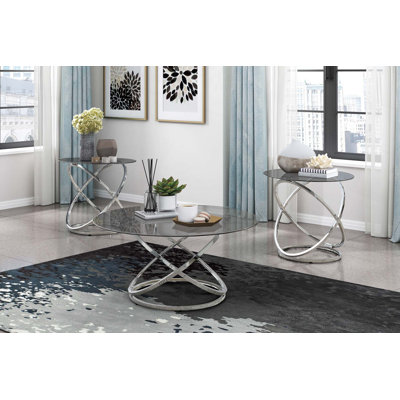 Ensemble de tables d'appoint 3 pièces Modern Luxury