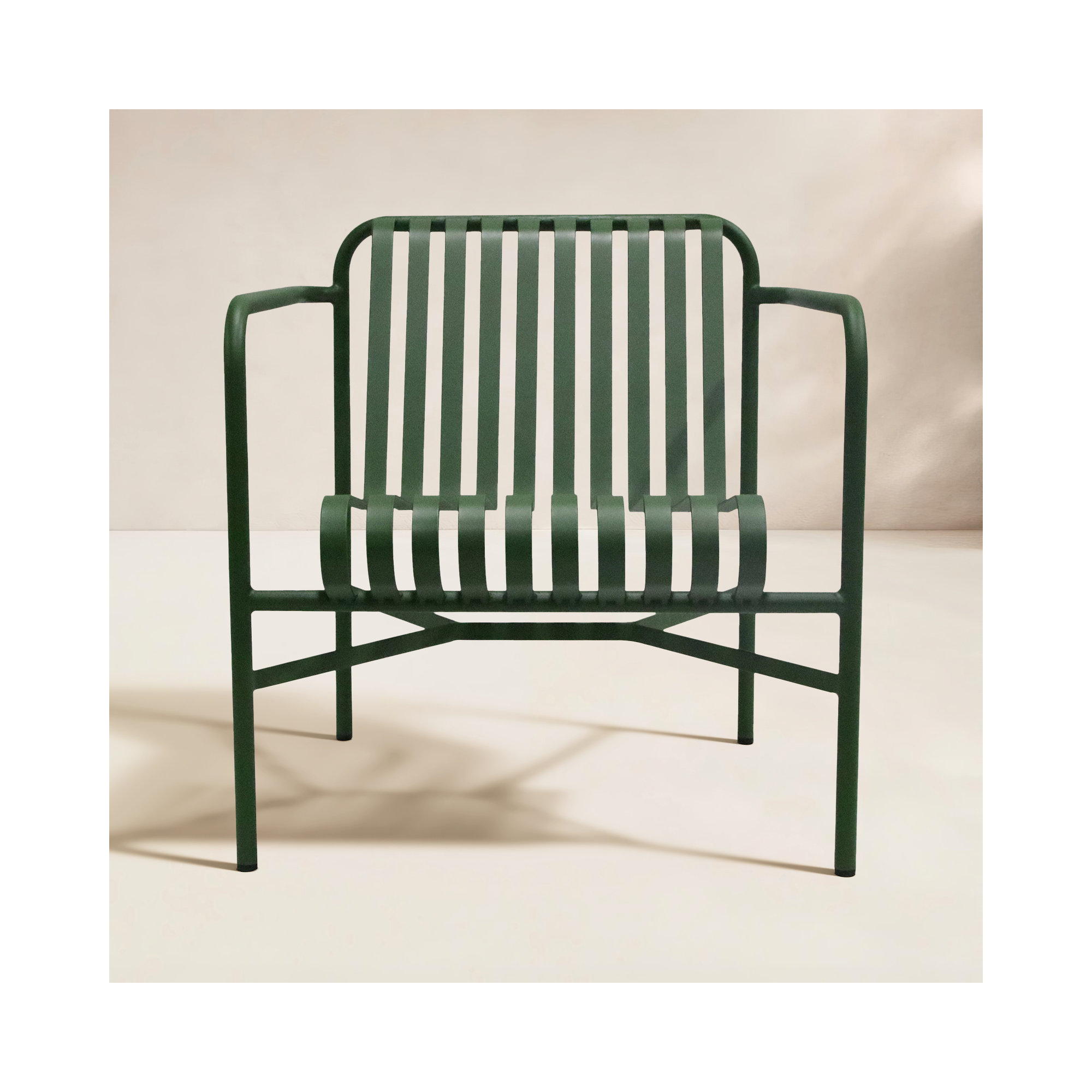 Abra Outdoor Lounge Chair, Dark Green
