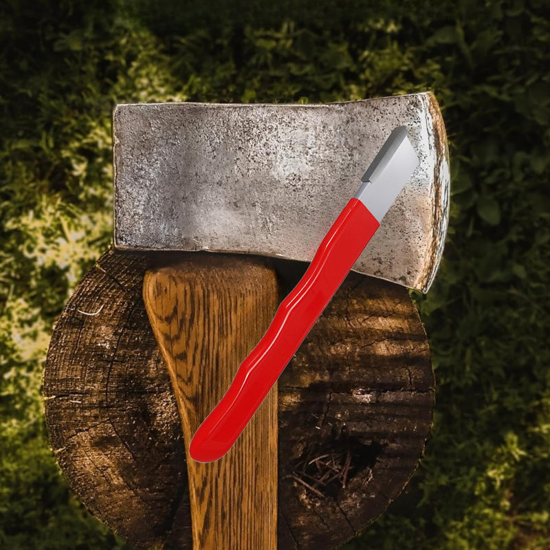 Garden Tool Blade Sharpener Pocket Knife Sharpener Red