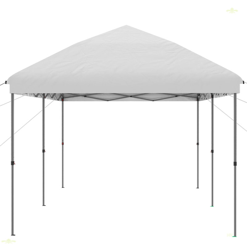 Pop Up Canopy With Easy Up Steel Frame, 3-Level Adjustable Height And Carrying Bag