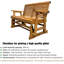 Fauteuil oscillant d'extérieur en bois Ruvimbo