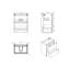 Ensemble de meuble-lavabo simple 24 po Pineville