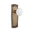 Prairie Plate with White Porcelain Door Knob-65442143-65442112
