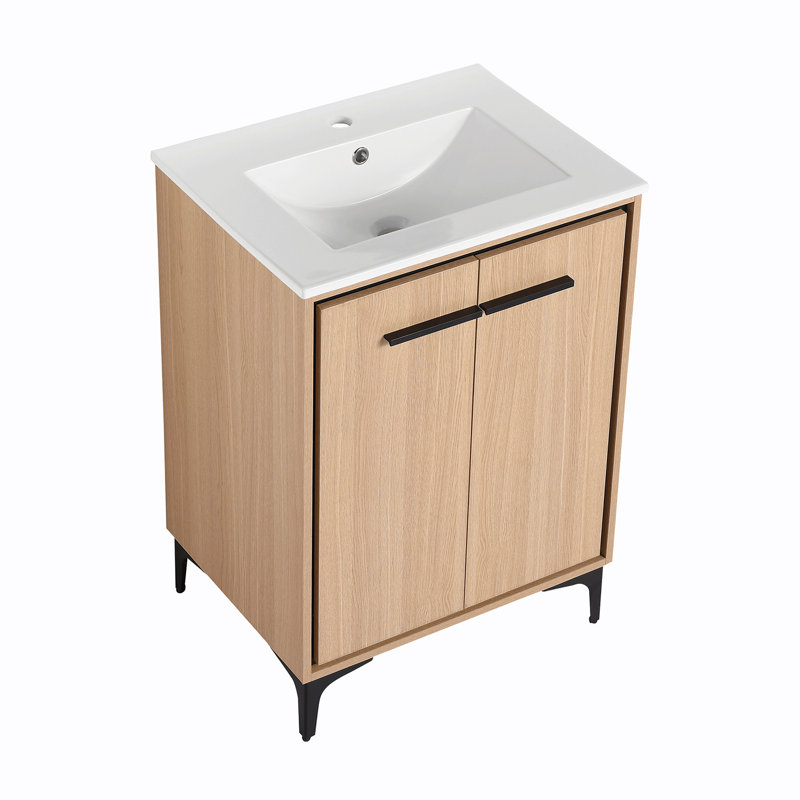 Base de meuble-lavabo 24 po avec lavabo