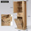 Grande armoire de rangement moderne avec compartiment inclinable, tablettes réglables, capacité de charge de 80 lb, charnières à fermeture en douceur et poignées en alliage d'aluminium pour la cuisine de la salle de lavage