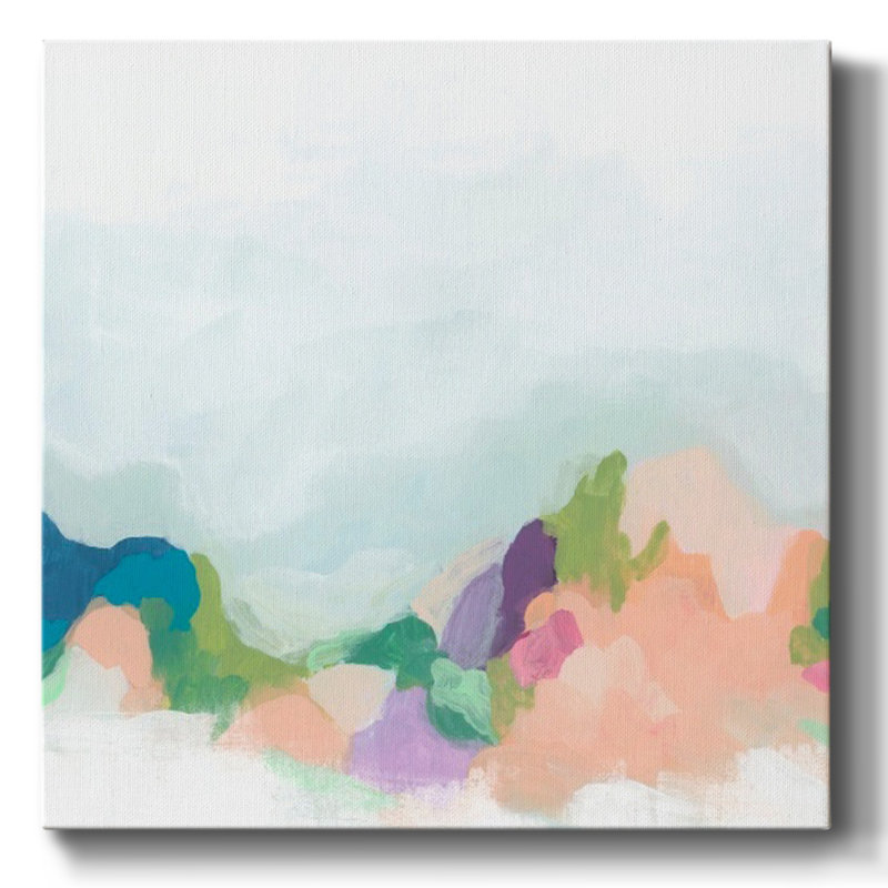 Palette Topography I-Gallery Wrapped Canvas, 8" H x 8" W x 1.5" D