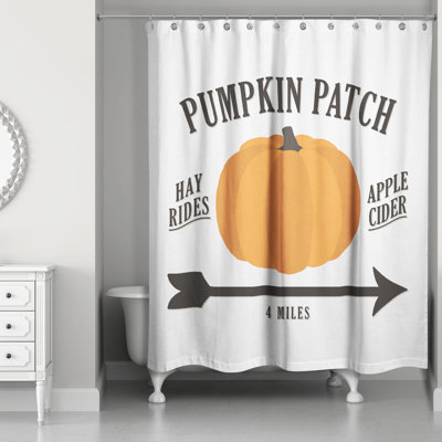 Correa Pumpkin Patch Single Shower Curtain