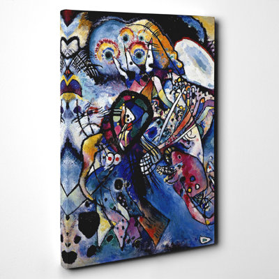 Due Ovali by Wassily Kandinsky - Wrapped Canvas