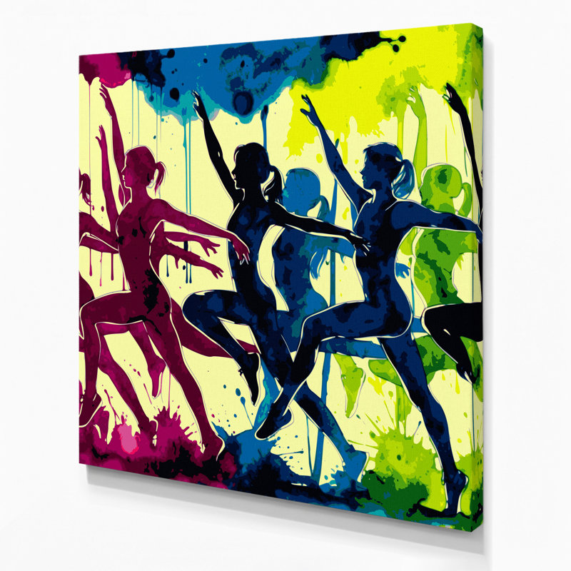 Art mural rouge sur toile, H 12 po x l 12 po