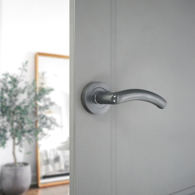 Taurus Lever Door Handle Gunmetal Grey