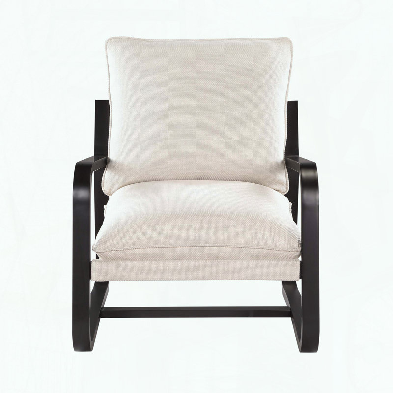 Chaise Sling avec structure en métal thermolaqué, Beige