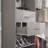 80"-120" Closet System With Door And Wooden Drawers（Adjustable Width）-2086489308