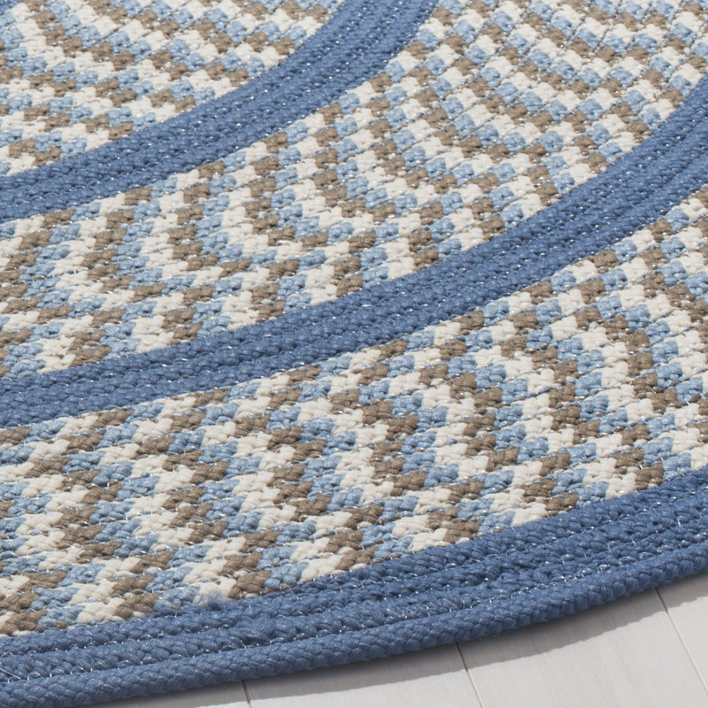 Georgina Hand Woven Performance Geometric Rug, Oval 4' x 6'