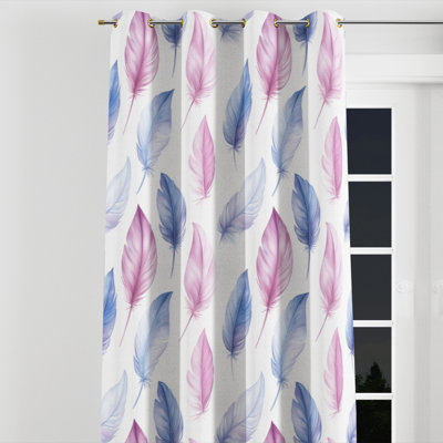 Girls Airy Window curtains - Elegant Baldes Grommet Curtain - 1 Panel