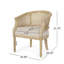 Chaise d'appoint avec dossier incurvé, chaise confortable-1351722494