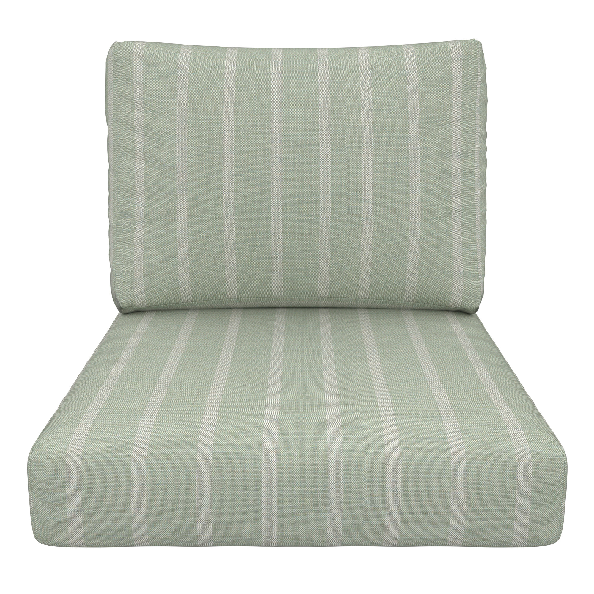 Lani Sunbrella Outdoor Lounge Chair Seat and Back Cushion Set, Unwind Rainwashed