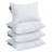 Lincove Throw Pillow Insert - 4 Pack - 100% Cotton Shell, Down Alternative Fill, Hypoallergenic - Made in Canada-111333137