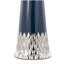 Lampe de table contemporaine en céramique 22 "avec corps blanc et doré Penenope-318169425
