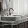 Occasion Sink with Cane Design Single Hole Faucet Bathroom Faucet with Drain Assembly
