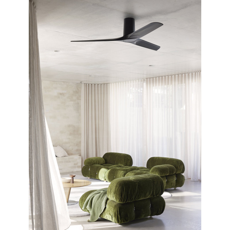 Assemgul 132cm Ceiling Fan, Black