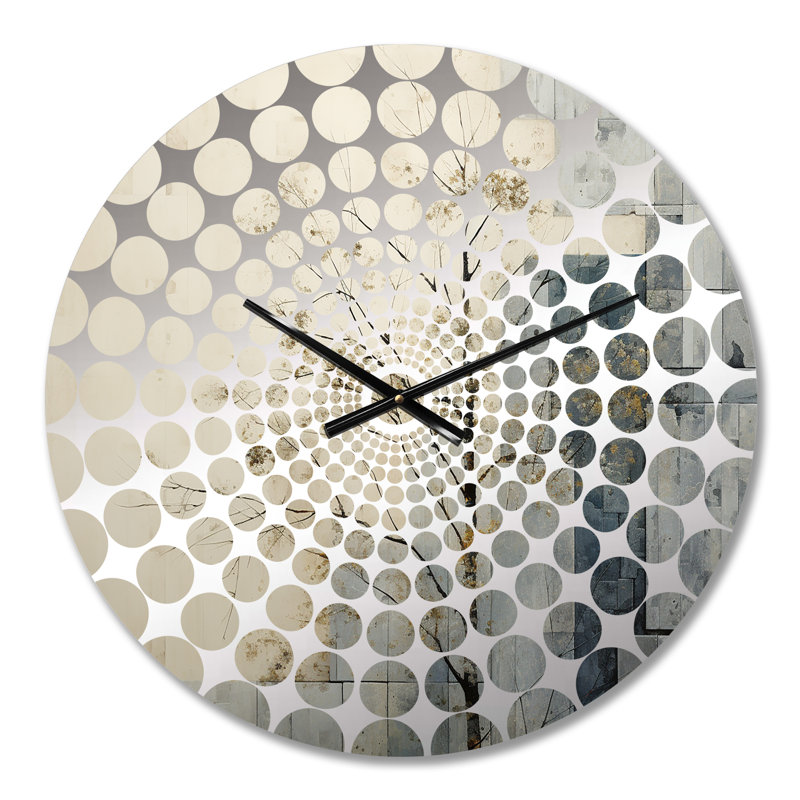 Nature Split - Abstract Shapes Wall Clock, Small