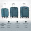 Ensemble de 3 valises extensibles Softside Valise