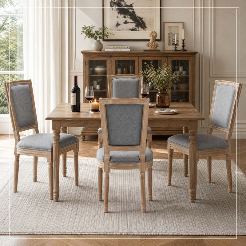 Ensemble de 2 chaises de salle à manger Farmhouse, Gris