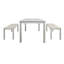 Ensemble de salle à manger rectangulaire pour 4 personnes 35,4 po Boadicea-827336910