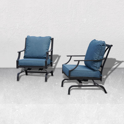 Fanshuai 2 Piece Swiveling Chair Set