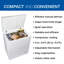 Koolatron 5 pi. Cu. Congélateur coffre compact avec contrôle de température réglable