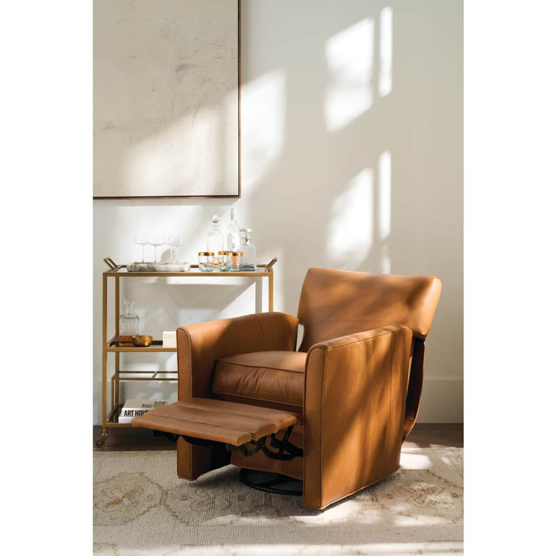 Times Square Leather Swivel Recliner