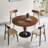 Walnut Round Solid Wood Dining table-118773810