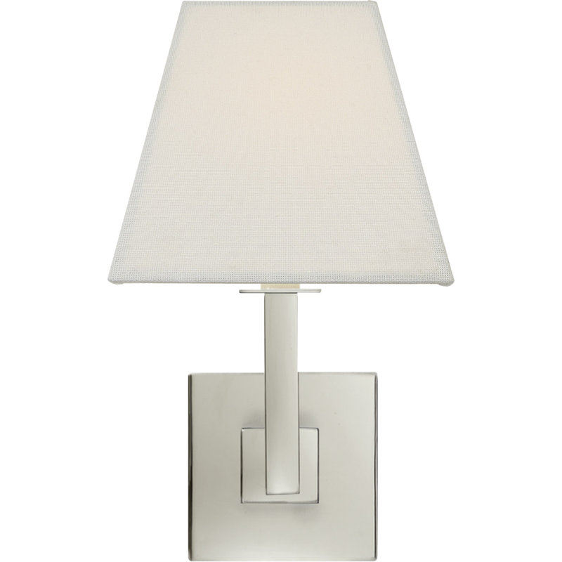 Architectural 1 - Light Armed Sconce, Polished Nickel