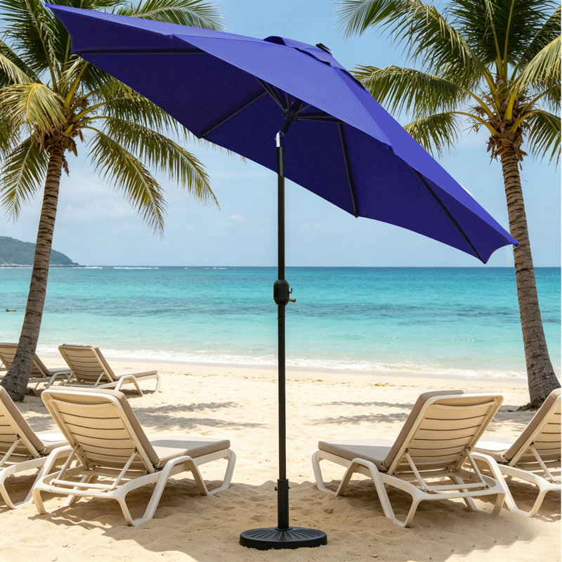 Parasol de marché inclinable 108 pi Jaenis, Marine
