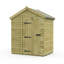 Total Sheds 4ft x 6ft Apex Garden Shed - Single Door - No Windows - Pressure Treated Timber - UK Manufactured