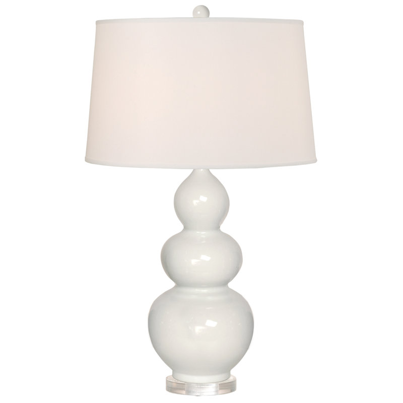 Kaydance Ceramic Table Lamp, White, Off White