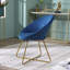 Fauteuil d'appoint en velours-1322290640