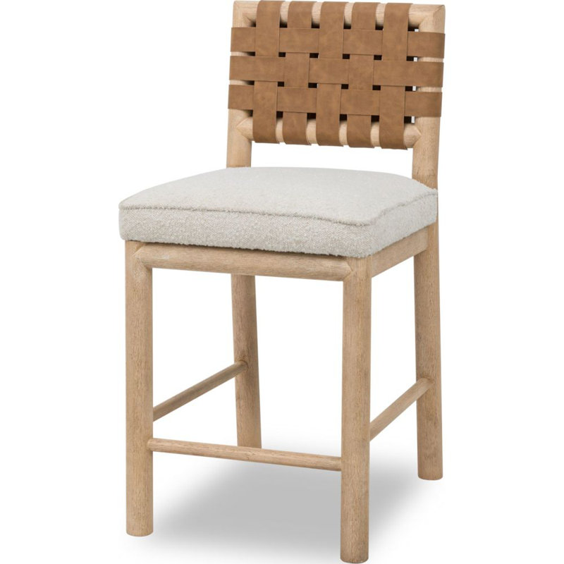 Tabouret de comptoir tissé Colleen