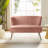Euclid 47" Velvet 2-Seat Armless Loveseat-905681832
