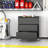 29.5" Wide Removable Tool Cabinet with Three Drawers, Black