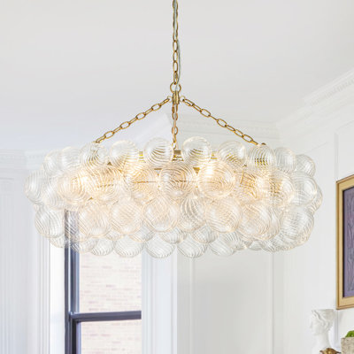 Theresa Cluster Chandelier with Glass Accents