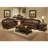 Cawthon Genuine Leather Rolled Arm Sofa-102346555