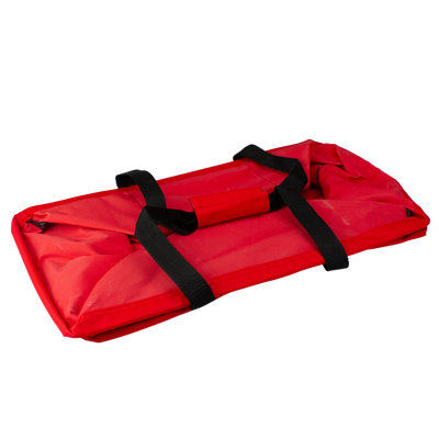 Sac de rangement de Noël pliable rouge de 22 pouces, multiusage, avec poignées de transport
