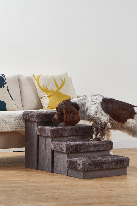PetPals Charcoal Pet Stairs