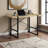 Fella Natural Finish Computer Desk with X-Support Black Metal Leg, 29.81" H X 48.74" W X 23.47" D